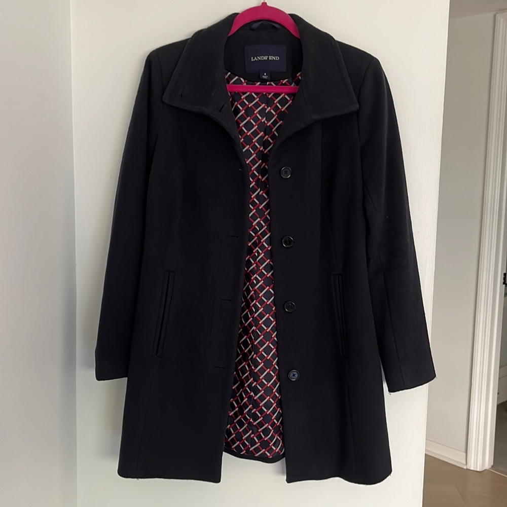 Lands End wool coat